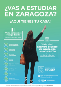 abierto plazo inscripcion colegio mayor Penalba 2019